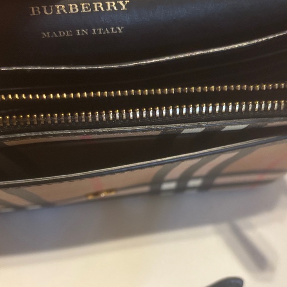 Burberry Brown and Black Plaid Crossbody Bag - Picture 6 of 8